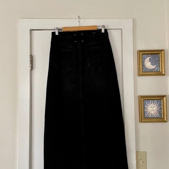 Habitual Black Midi Skirt Size 4/27 - Picture 4 of 8